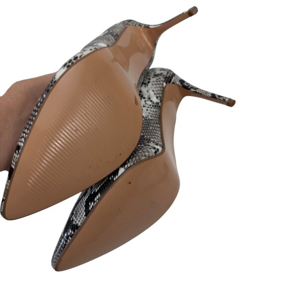 IDIFU Fashion Faux Leather Snake-Print Pointed-Toe High Heels Women SZ 11 - Picture 6 of 16
